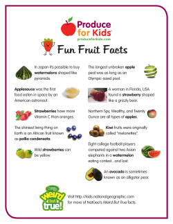Fun Fruit Facts - Produce for Kids