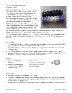 Cubic Right Angle Weave