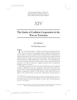The Limits of Coalition Cooperation in the War on Terrorism