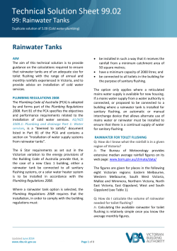 99.02 Rainwater Tanks