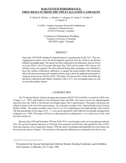 DAIS SYSTEM PERFORMANCE, FIRST RESULTS FROM THE