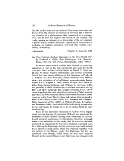 Indiana Magazine of History that the author does not use material