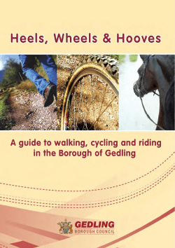 Heels, Wheels and Hooves - Gedling Borough Council