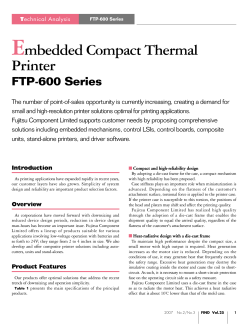 Embedded Compact Thermal Printer FTP-600 Series