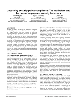 Unpacking security policy compliance