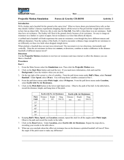 Projectile Motion Simulation