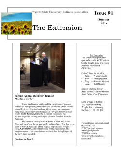 Summer 2016  - Wright State University