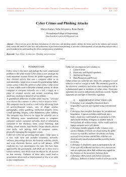Cyber Crimes and Phishing Attacks
