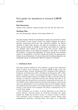 Fast greeks by simulation in forward LIBOR models