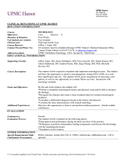 clinical rotations at hamot