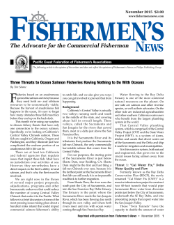 Three Threats to Ocean Salmon Fisheries Having Nothing