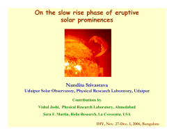 On the slow rise phase of eruptive solar prominences