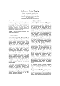 Underwater Optical Mapping