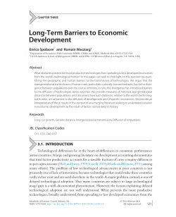 Long-Term Barriers to Economic Development