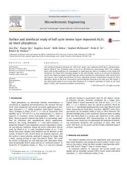 Surface and interfacial study of half cycle atomic layer deposited