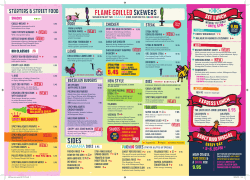 Flame grilledskewers sides