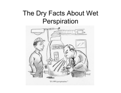 The Dry Facts About Wet Perspiration - Rose