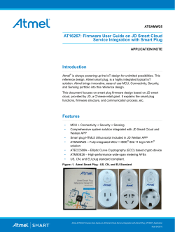 AT16267: Firmware User Guide on JD Smart