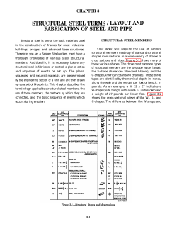 structural steel terms / layout and fabrication of steel and pipe
