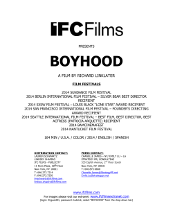 Boyhood Press Kit