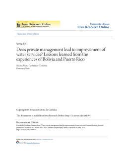 Does private management lead to improvement of water services