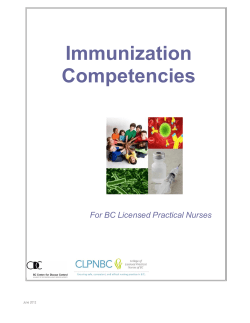 Immunization Competencies
