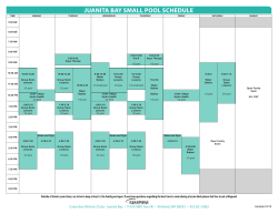 Small Pool Schedule - Columbia Athletic Clubs