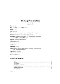 Package `tracktables`