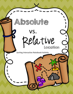 Absolute vs. Relative - Mrs. Schafer`s 5th Grade