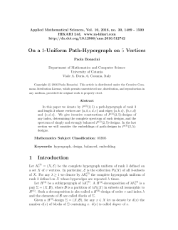 3-Uniform Path-Hypergraph on 5 Vertices