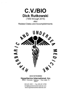 CV/Bio - Hyperbarics International