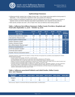 2016&ndash;2017 Influenza Season
