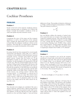 Chapter II.5.11 - Cochlear Prostheses