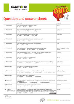 Question and answer sheet