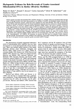 Phylogenetic Evidence for Role-Reversals of Gender