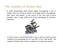 The mystery of Sutton Hoo