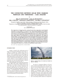 the con nec tion be tween so lar wind charged par ti cles