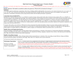 1 High School Science Domains Model Course 1-Chemistry