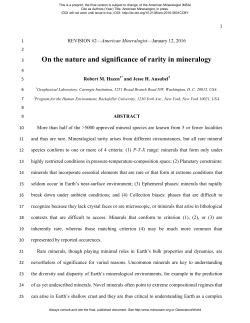 On the nature and significance of rarity in mineralogy