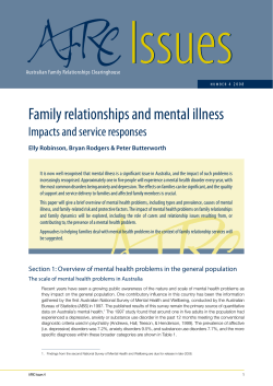 Family relationships and mental illness