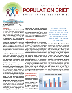 Population Brief: The State of Alaska
