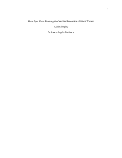 Their Eyes Were Watching God and the Revolution of Black Women