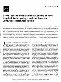 From Types to Populations: A Century of Race, Physical