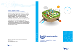 EcoCity roadmap for Egypt