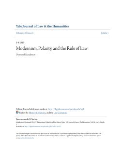 Modernism, Polarity, and the Rule of Law