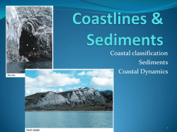 Coastal classification Sediments Coastal Dynamics