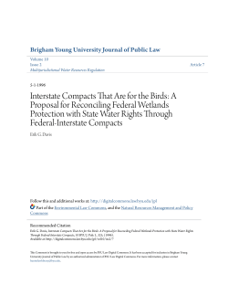 Interstate Compacts That Are for the Birds: A Proposal for