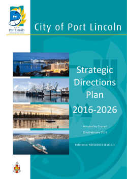 Strategic Directions Plan 2016-2026