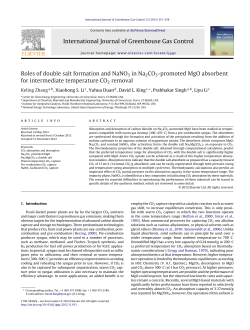 Roles of double salt formation and NaNO3 in Na2CO3