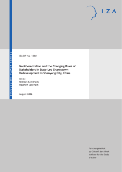 Discussion Paper No. 10141